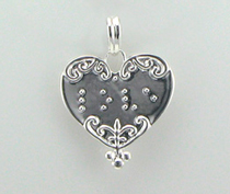 picture-Braille Heart Love Fashion Pendant